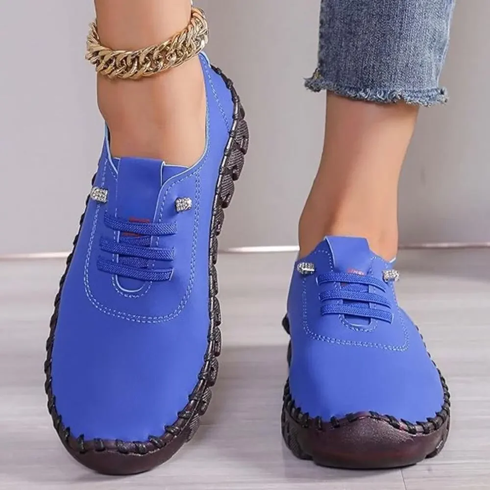 BRAND NEW ~ Women's Blue Flat Comfortable Loafers Shoes ~ Size 11 (42)